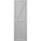 Ekena Millwork Americraft 5-Board Wood 2 Equal Panel Frmd Board-n-Batten Shutters w/ Dubl Z-Bar, ARW102BF518X77PRH ARW102BF518X77PRH - alternate 3